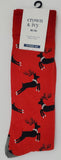 Crown & Ivy Extended Size Reindeer Socks for `12-16 Shoe Size