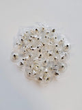 50 Pieces Of Silver Color Flat Earring Backs (25 Pairs)
