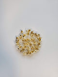 50 Pieces Of Gold Color Flat Earring Backs (25 Pairs)