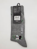 K.Bell Men's Zombie Figures In Pattern Design Socks