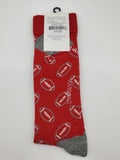 Crown & Ivy Red Color Football Socks Extended Size