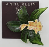 Anne Klein Decadent Acrylic Floral Broach Pin