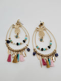 BCBGeneration Golden Pineapple Earring with Mini Tassel Brigade