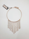 BCBGeneration Rose Gold Color Cascading Choker Necklace