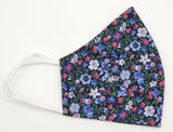 Designer Italian Fabric Small Adult Fitted Mask With Nose Wire