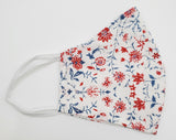 Designer Italian Fabric Small Adult Fitted Mask With Nose Wire