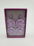 Baublebar Lavender Frill Circle Pom Pom Earrings