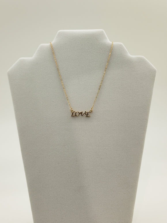 Gold Color Inspirational Words Necklaces
