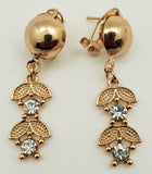 Shimmer Flower Golden Necklace & Jewelry Set