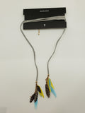 Baublebar Ivory Multi Gold Feathery Choker Necklace