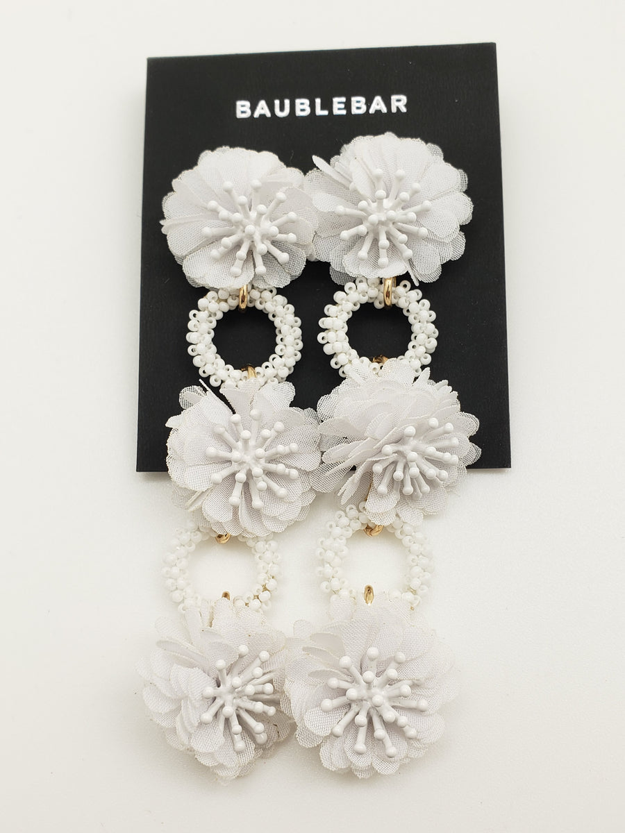 Baublebar white deals flower earrings