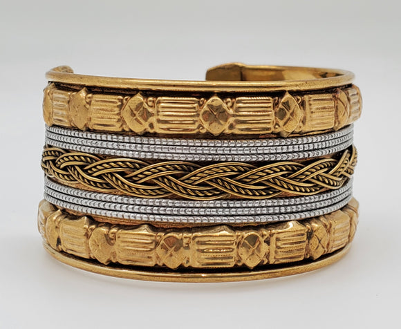 Two Tone Classic Bollywood Style Cuffs