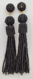 Baublebar Black Seed Bead Duster Earrings