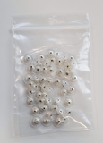 50 Pieces Of Silver Color Flat Earring Backs (25 Pairs)