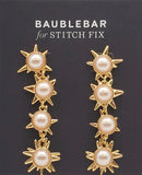 Baublebar Pearl Gold Hanging Stars Earrings