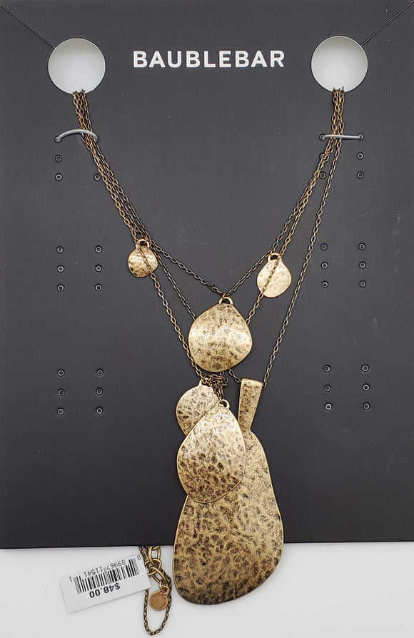 Baublebar Antique Gold Necklace Fashion Drop