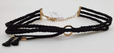 Baublebar Black and Gold Circle Choker Necklace