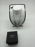 Jones New York Simulated Stone Necklace with Silver Tone