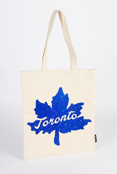 Blue Toronto Maple Leaf Tote Bag