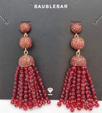 Baublebar Ruby and Gold Dropping Duster Earrings