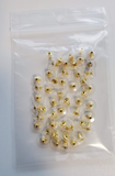 50 Pieces Of Gold Color Flat Earring Backs (25 Pairs)