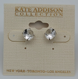 Kate Addison Collection Faux Diamond Studs In Setting
