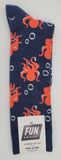 Fun Socks King Size Octopus Socks For US Men's Shoe Size 10-15