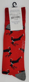 Crown & Ivy Extended Size Reindeer Socks for `12-16 Shoe Size
