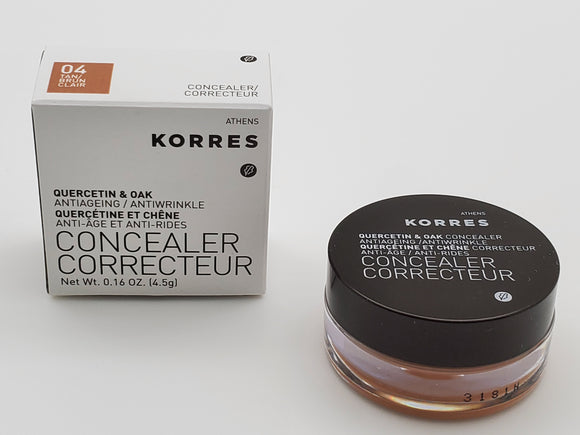 Korres Quercetin And Oak Concealer Anti Ageing And Anti Wrinkle 04 Tan Color