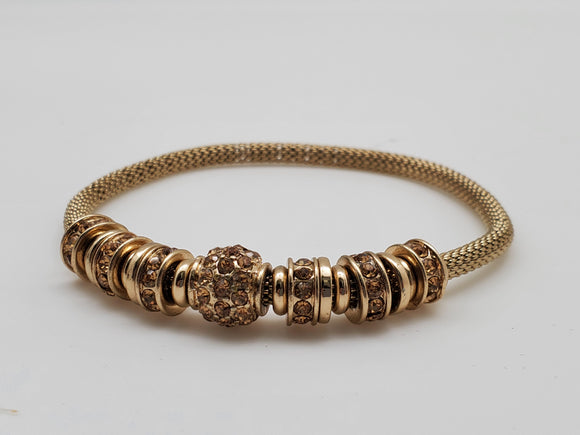 Gold Color Diamond Inspired Bracelet