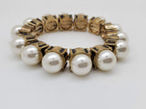 Gold Color With Pearls Bracelet