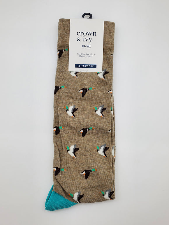 Crown & Ivy Ducks Pattern Design Socks
