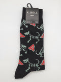 K.Bell Skeleton Dog Design Socks