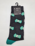 K.Bell $100 Dollar Bill Money Design Men's Socks