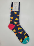 Fun Socks Pizza Design Combed Cotton Socks