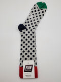 Fun Socks Black Spots Design King Size 13-16 Socks