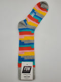 Fun Socks Pastel Tetris Stripe King Size Socks