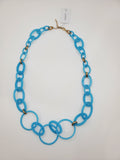 Blue Color Chain Style Necklace