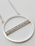 Silver Color Diamonds Inspired Necklace