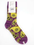 Happy Socks Purple and Yellow Funky Paisley