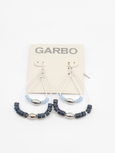 Garbo Earrings Double Drop Beaded Earrings