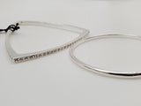 BCBG Set of 3 Silver Color Bangle Bracelets