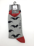 K.Bell Moustache Socks Extended Size for Men Shoe Size 12-16