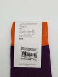 Happy Socks Dark Purple Combed Cotton Socks