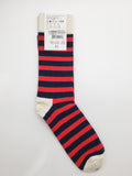 Happy Socks Navy/Red/White Combed Cotton Kids Socks