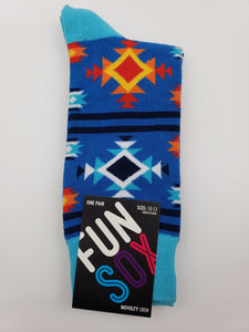 Fun Sox Southwest Style Pattern Socks
