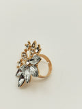 Shimmer Flower Golden Necklace & Jewelry Set