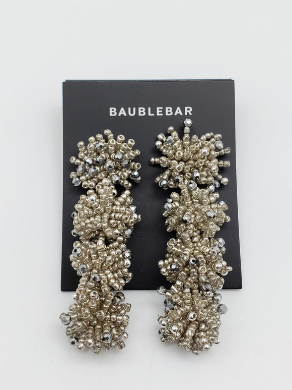 Baublebar Fluffy Metalic Seed Bead Bundle Duster Drop Earrings