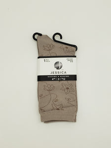 Jessica Sand Color Socks