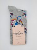 Happy Socks Combed Cotton Flower Pattern Socks